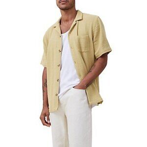 NWT - Cotton on Palma Short Sleeve Shir, Pale Green - XS